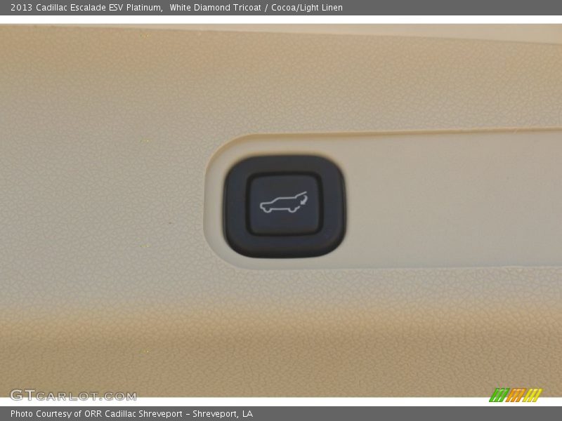 White Diamond Tricoat / Cocoa/Light Linen 2013 Cadillac Escalade ESV Platinum