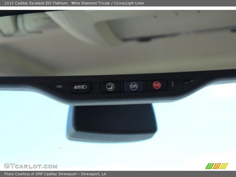 White Diamond Tricoat / Cocoa/Light Linen 2013 Cadillac Escalade ESV Platinum