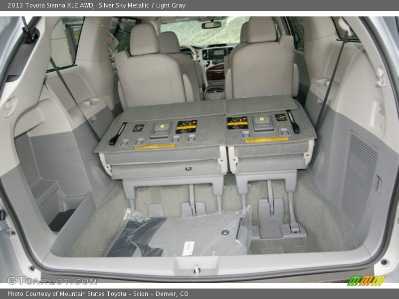 Silver Sky Metallic / Light Gray 2013 Toyota Sienna XLE AWD