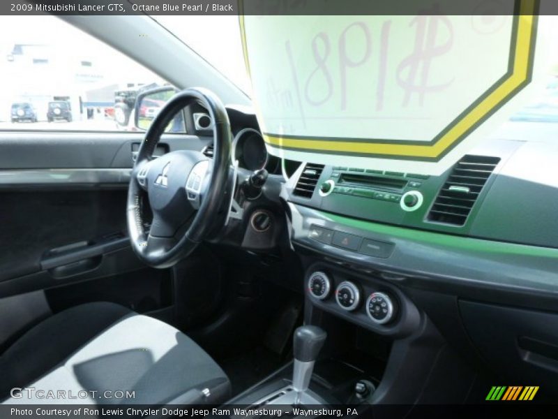 Octane Blue Pearl / Black 2009 Mitsubishi Lancer GTS