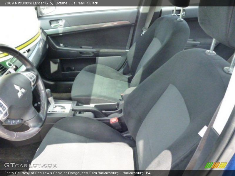 Octane Blue Pearl / Black 2009 Mitsubishi Lancer GTS