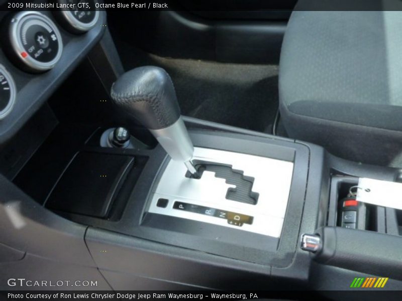 Octane Blue Pearl / Black 2009 Mitsubishi Lancer GTS