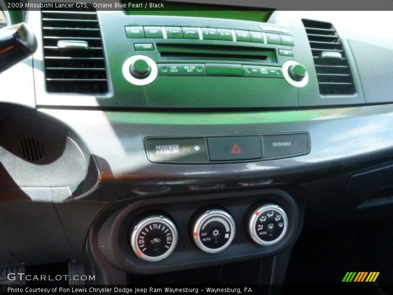 Octane Blue Pearl / Black 2009 Mitsubishi Lancer GTS
