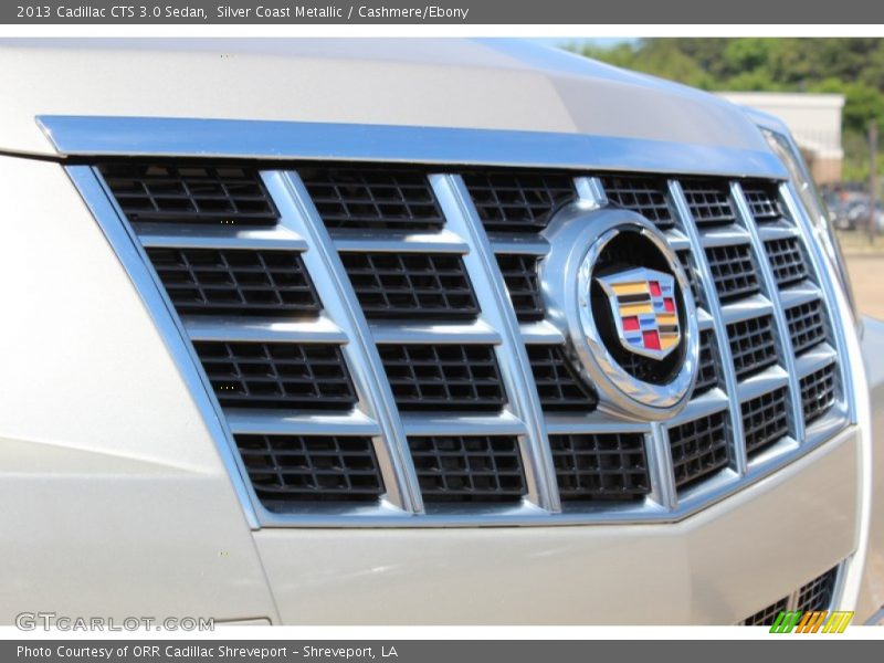 Silver Coast Metallic / Cashmere/Ebony 2013 Cadillac CTS 3.0 Sedan