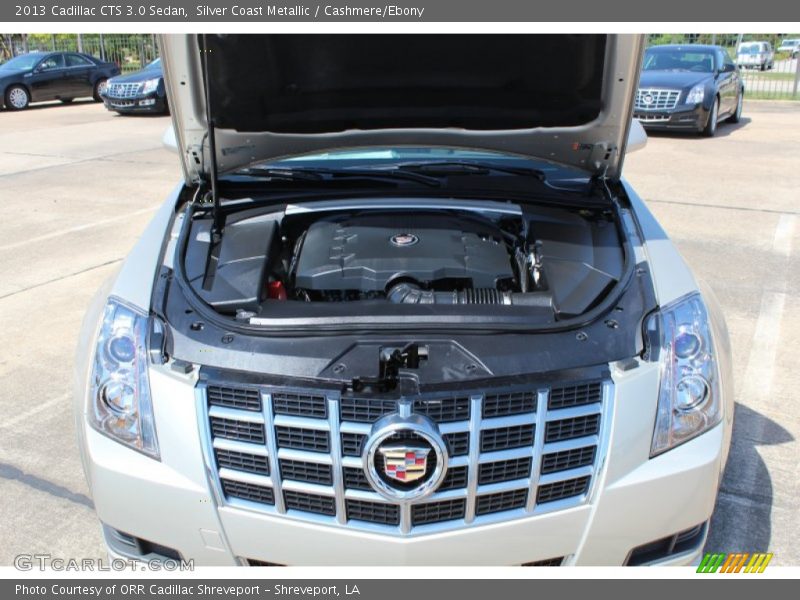 Silver Coast Metallic / Cashmere/Ebony 2013 Cadillac CTS 3.0 Sedan