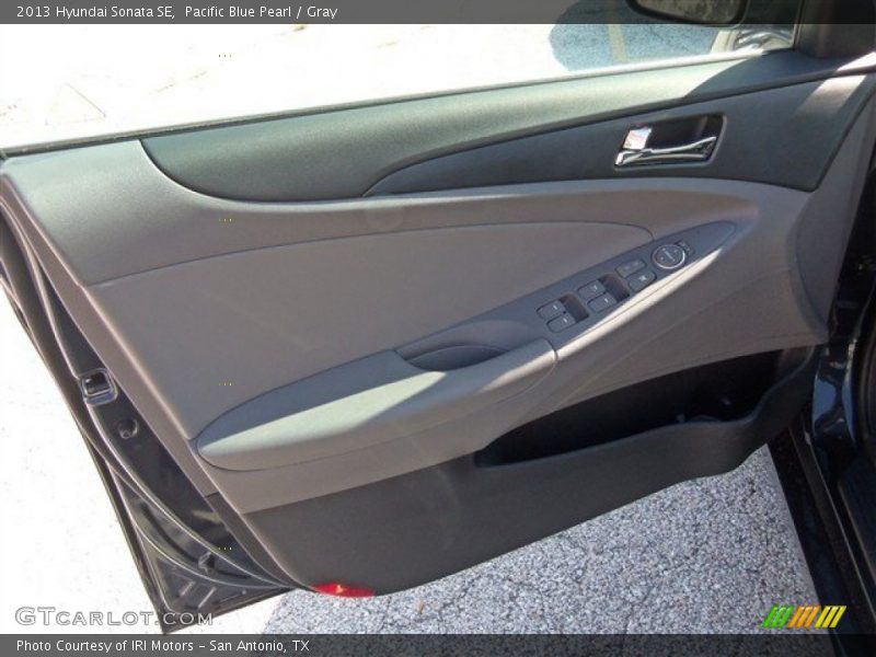 Pacific Blue Pearl / Gray 2013 Hyundai Sonata SE