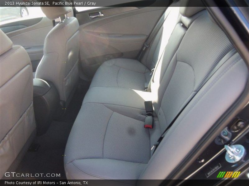 Pacific Blue Pearl / Gray 2013 Hyundai Sonata SE