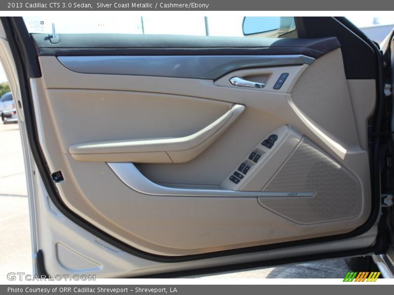 Silver Coast Metallic / Cashmere/Ebony 2013 Cadillac CTS 3.0 Sedan