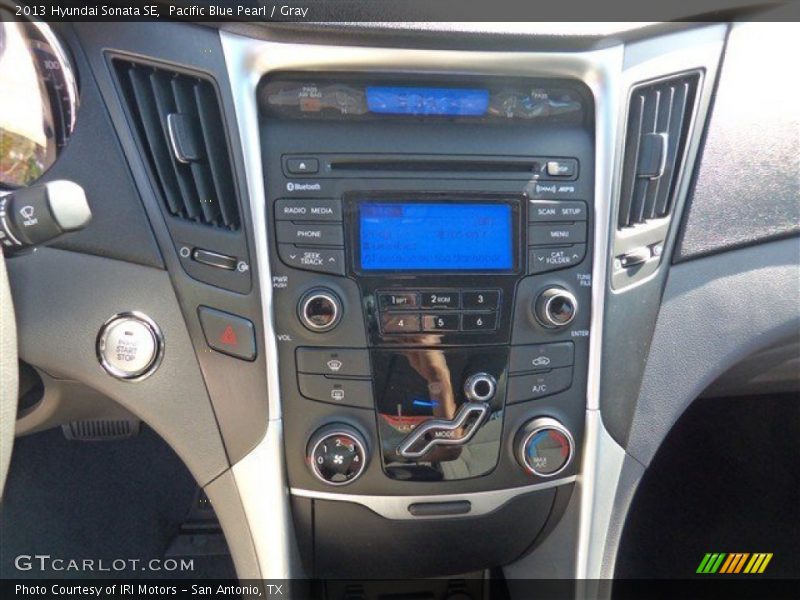 Pacific Blue Pearl / Gray 2013 Hyundai Sonata SE