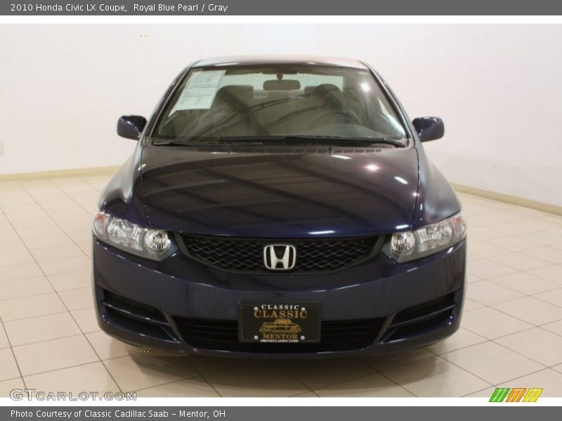 Royal Blue Pearl / Gray 2010 Honda Civic LX Coupe