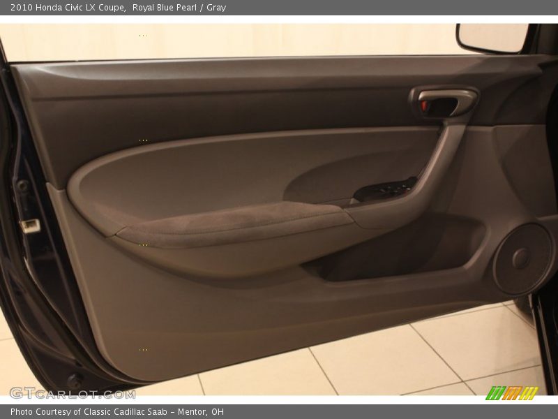 Royal Blue Pearl / Gray 2010 Honda Civic LX Coupe