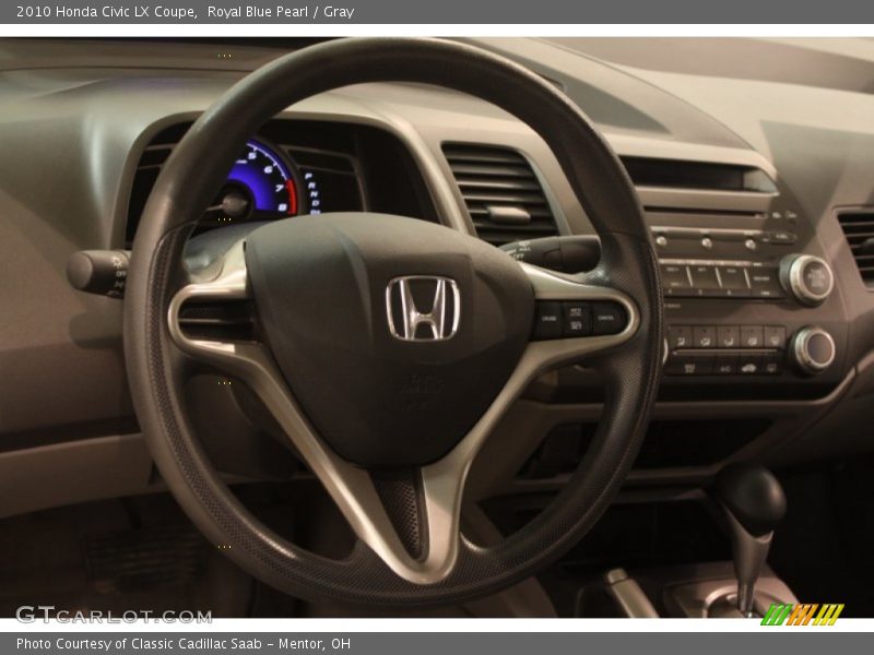 Royal Blue Pearl / Gray 2010 Honda Civic LX Coupe