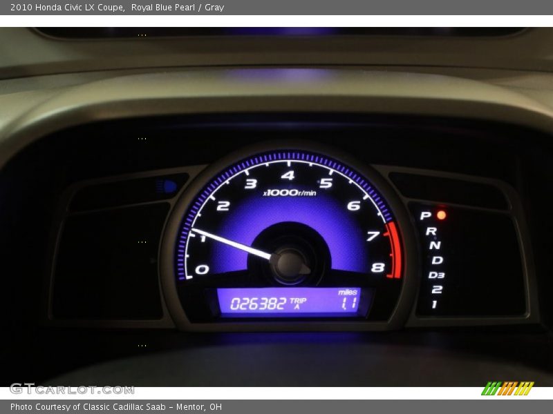 Royal Blue Pearl / Gray 2010 Honda Civic LX Coupe