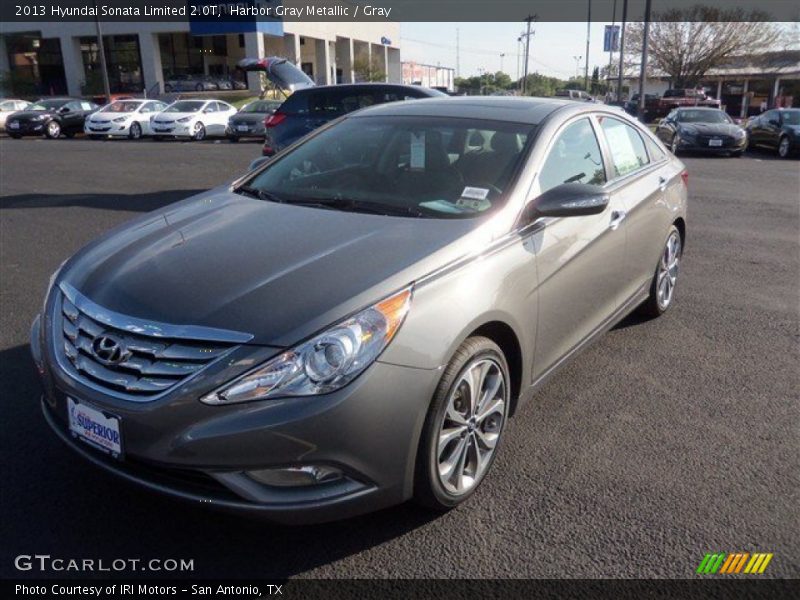 Harbor Gray Metallic / Gray 2013 Hyundai Sonata Limited 2.0T
