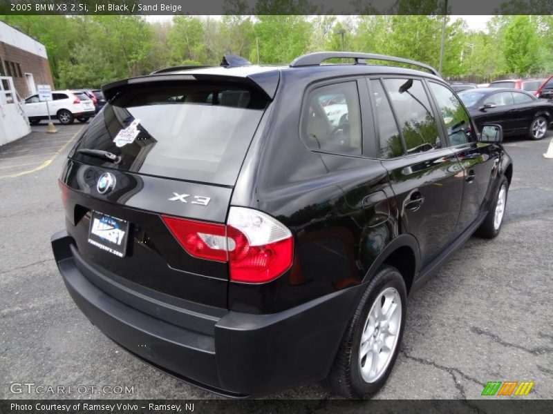 Jet Black / Sand Beige 2005 BMW X3 2.5i