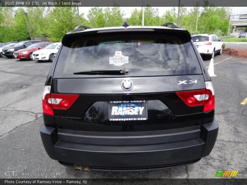 Jet Black / Sand Beige 2005 BMW X3 2.5i