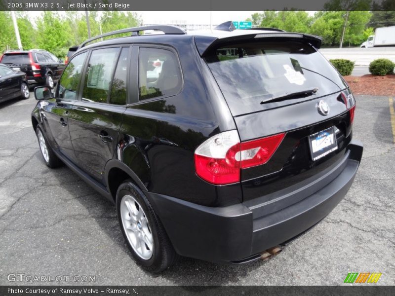 Jet Black / Sand Beige 2005 BMW X3 2.5i