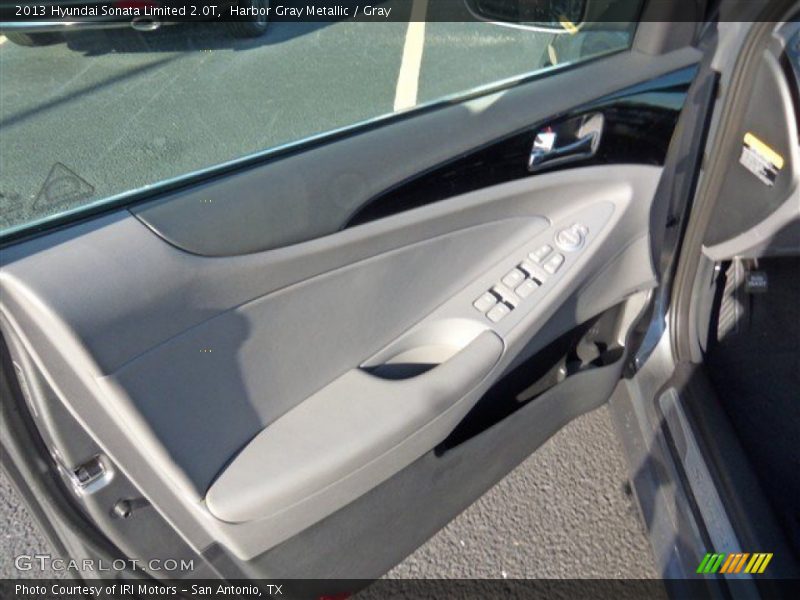 Harbor Gray Metallic / Gray 2013 Hyundai Sonata Limited 2.0T