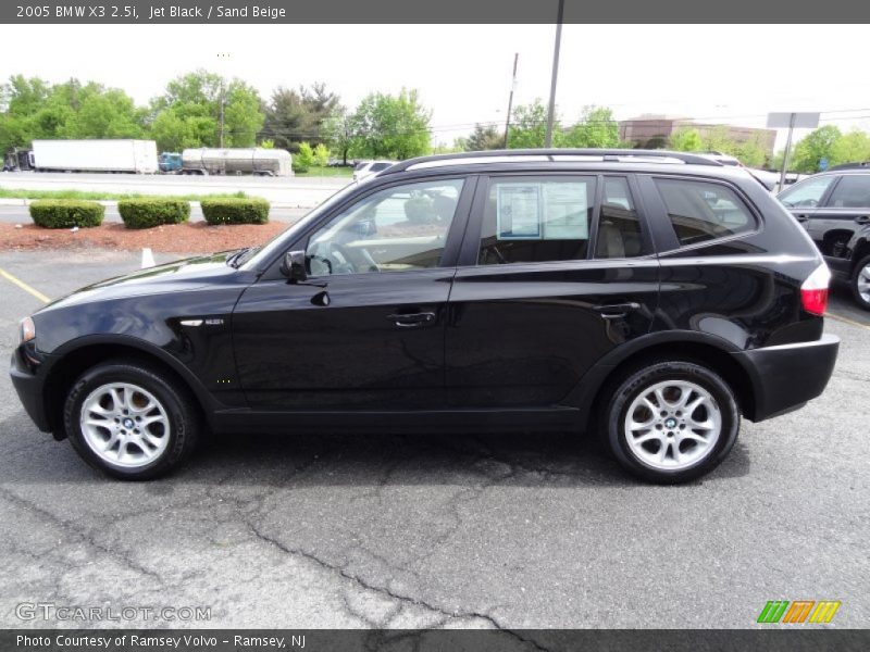Jet Black / Sand Beige 2005 BMW X3 2.5i