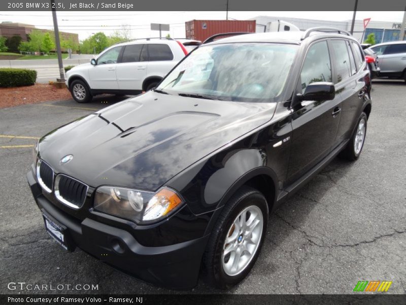 Jet Black / Sand Beige 2005 BMW X3 2.5i