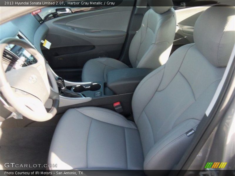Harbor Gray Metallic / Gray 2013 Hyundai Sonata Limited 2.0T