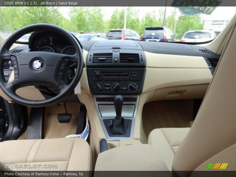 Jet Black / Sand Beige 2005 BMW X3 2.5i
