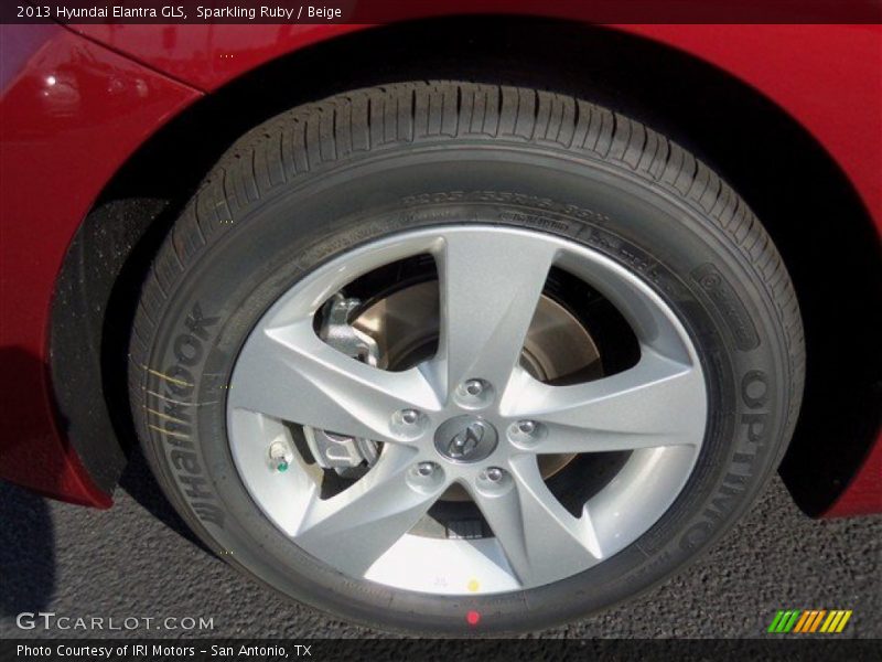 Sparkling Ruby / Beige 2013 Hyundai Elantra GLS