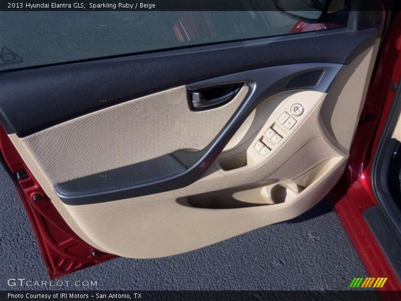Sparkling Ruby / Beige 2013 Hyundai Elantra GLS