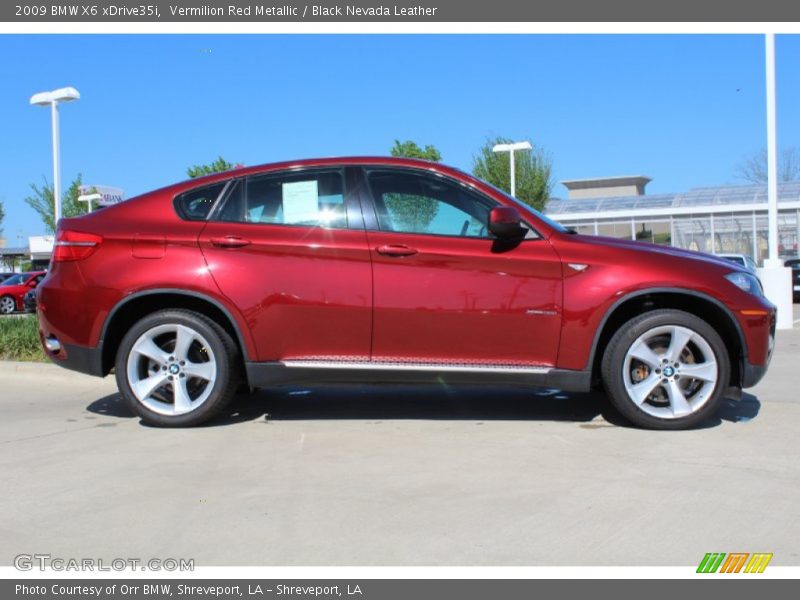 Vermilion Red Metallic / Black Nevada Leather 2009 BMW X6 xDrive35i