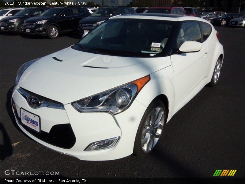 Century White / Gray 2013 Hyundai Veloster