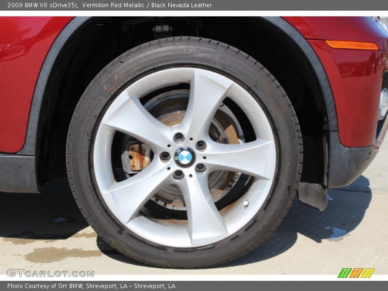 Vermilion Red Metallic / Black Nevada Leather 2009 BMW X6 xDrive35i