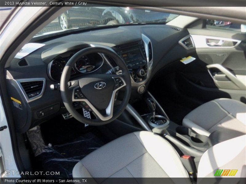 Century White / Gray 2013 Hyundai Veloster