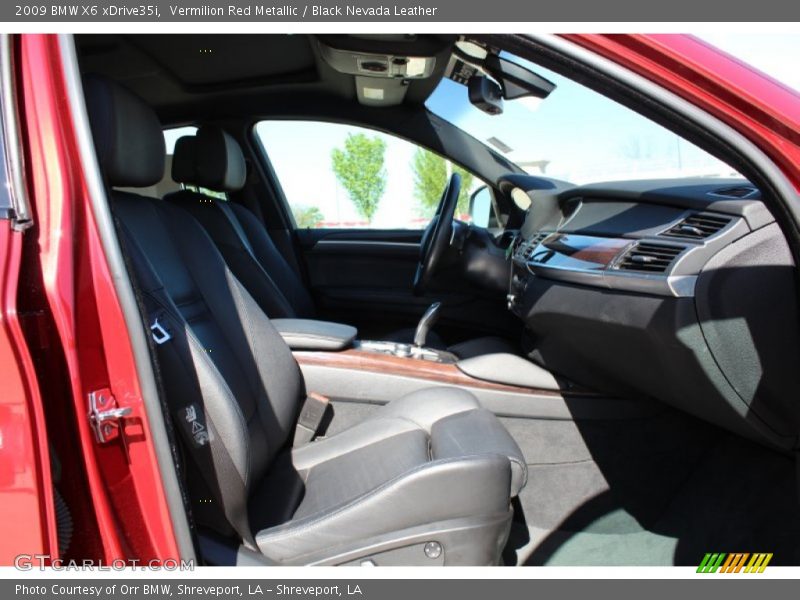 Vermilion Red Metallic / Black Nevada Leather 2009 BMW X6 xDrive35i