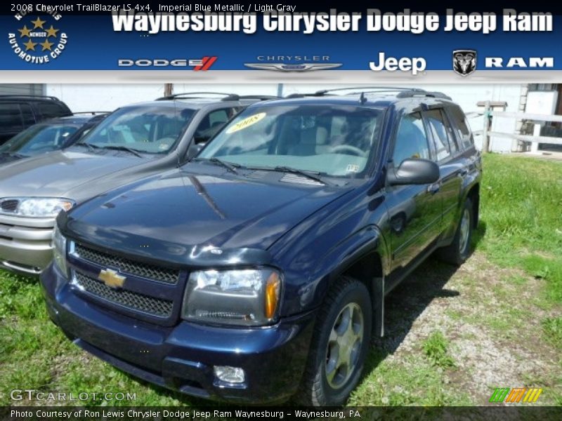Imperial Blue Metallic / Light Gray 2008 Chevrolet TrailBlazer LS 4x4