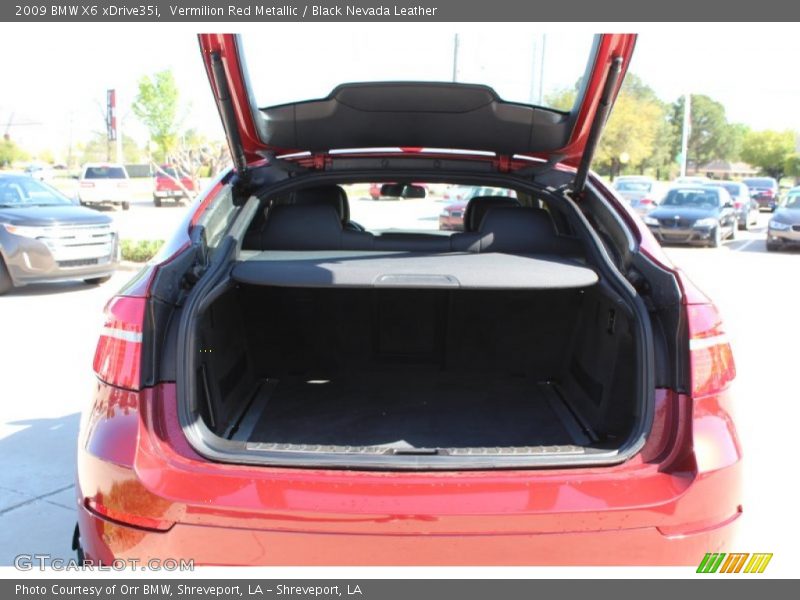 Vermilion Red Metallic / Black Nevada Leather 2009 BMW X6 xDrive35i