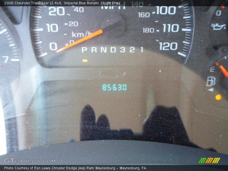 Imperial Blue Metallic / Light Gray 2008 Chevrolet TrailBlazer LS 4x4