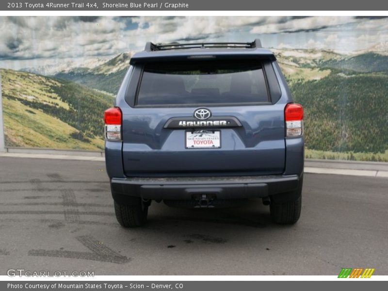 Shoreline Blue Pearl / Graphite 2013 Toyota 4Runner Trail 4x4