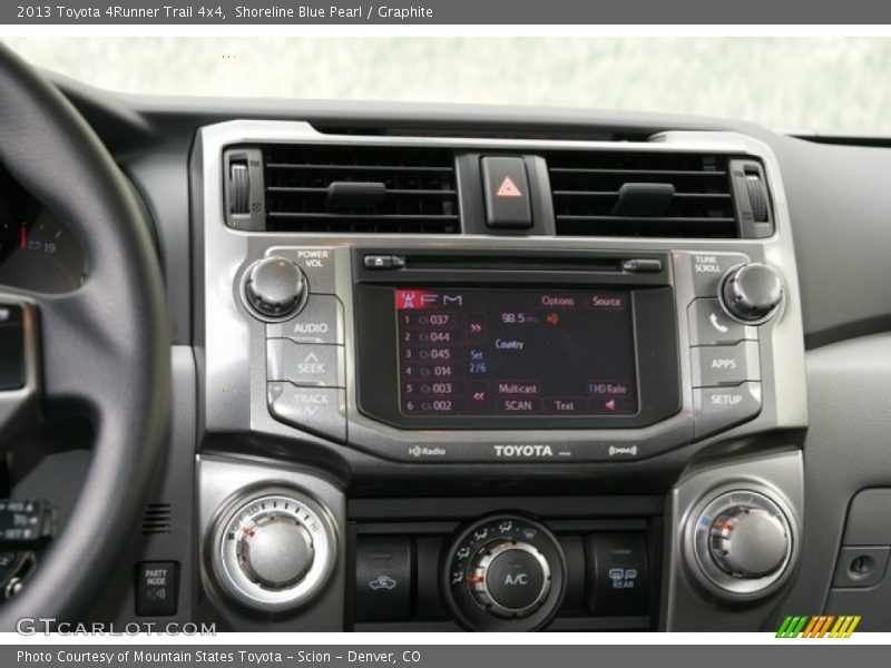 Shoreline Blue Pearl / Graphite 2013 Toyota 4Runner Trail 4x4