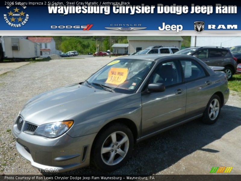 Steel Gray Metallic / Anthracite Black 2006 Subaru Impreza 2.5i Sedan