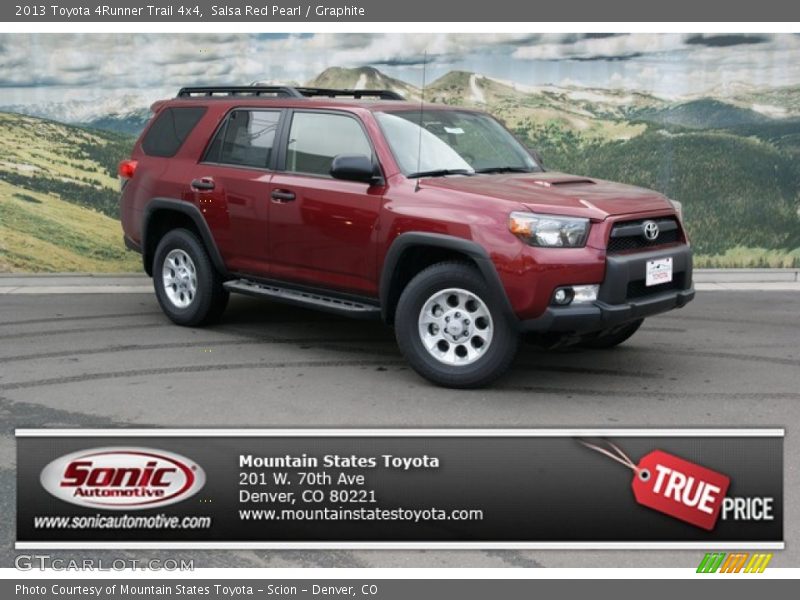 Salsa Red Pearl / Graphite 2013 Toyota 4Runner Trail 4x4
