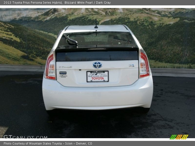 Blizzard White Pearl / Dark Gray 2013 Toyota Prius Persona Series Hybrid
