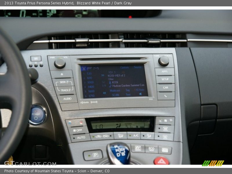Blizzard White Pearl / Dark Gray 2013 Toyota Prius Persona Series Hybrid