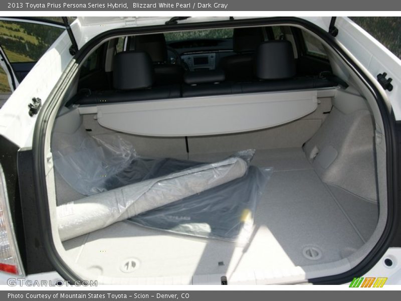 Blizzard White Pearl / Dark Gray 2013 Toyota Prius Persona Series Hybrid