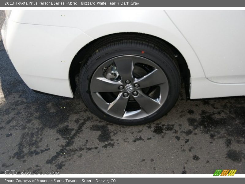 Blizzard White Pearl / Dark Gray 2013 Toyota Prius Persona Series Hybrid