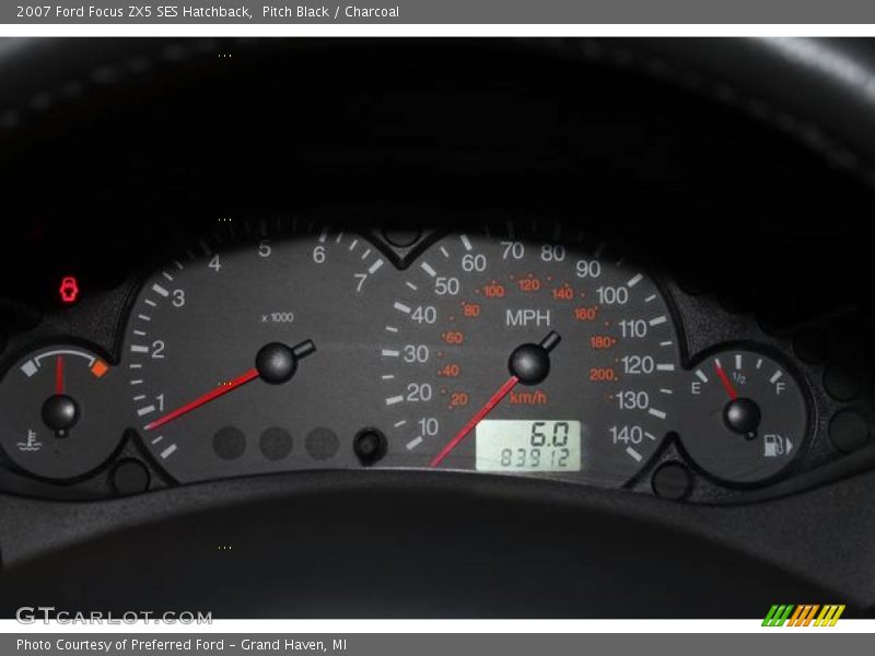 Pitch Black / Charcoal 2007 Ford Focus ZX5 SES Hatchback