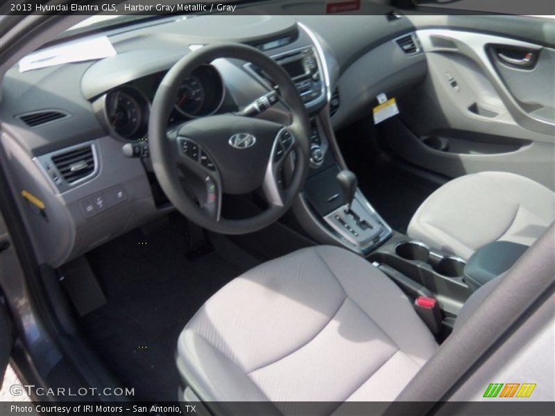 Harbor Gray Metallic / Gray 2013 Hyundai Elantra GLS