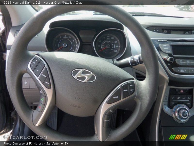 Harbor Gray Metallic / Gray 2013 Hyundai Elantra GLS