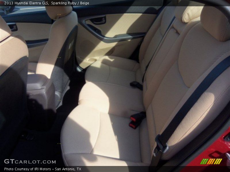Sparkling Ruby / Beige 2013 Hyundai Elantra GLS