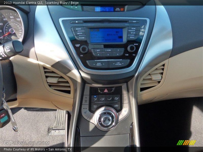 Sparkling Ruby / Beige 2013 Hyundai Elantra GLS