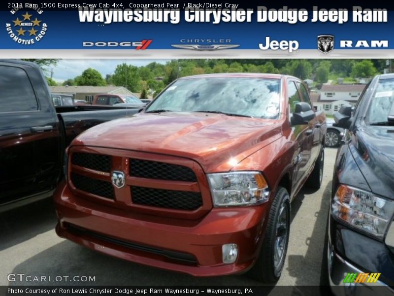 Copperhead Pearl / Black/Diesel Gray 2013 Ram 1500 Express Crew Cab 4x4